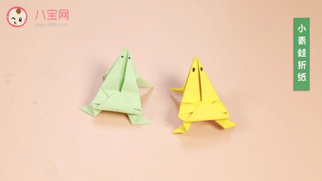 小青蛙折纸视频   青蛙折纸步骤教程